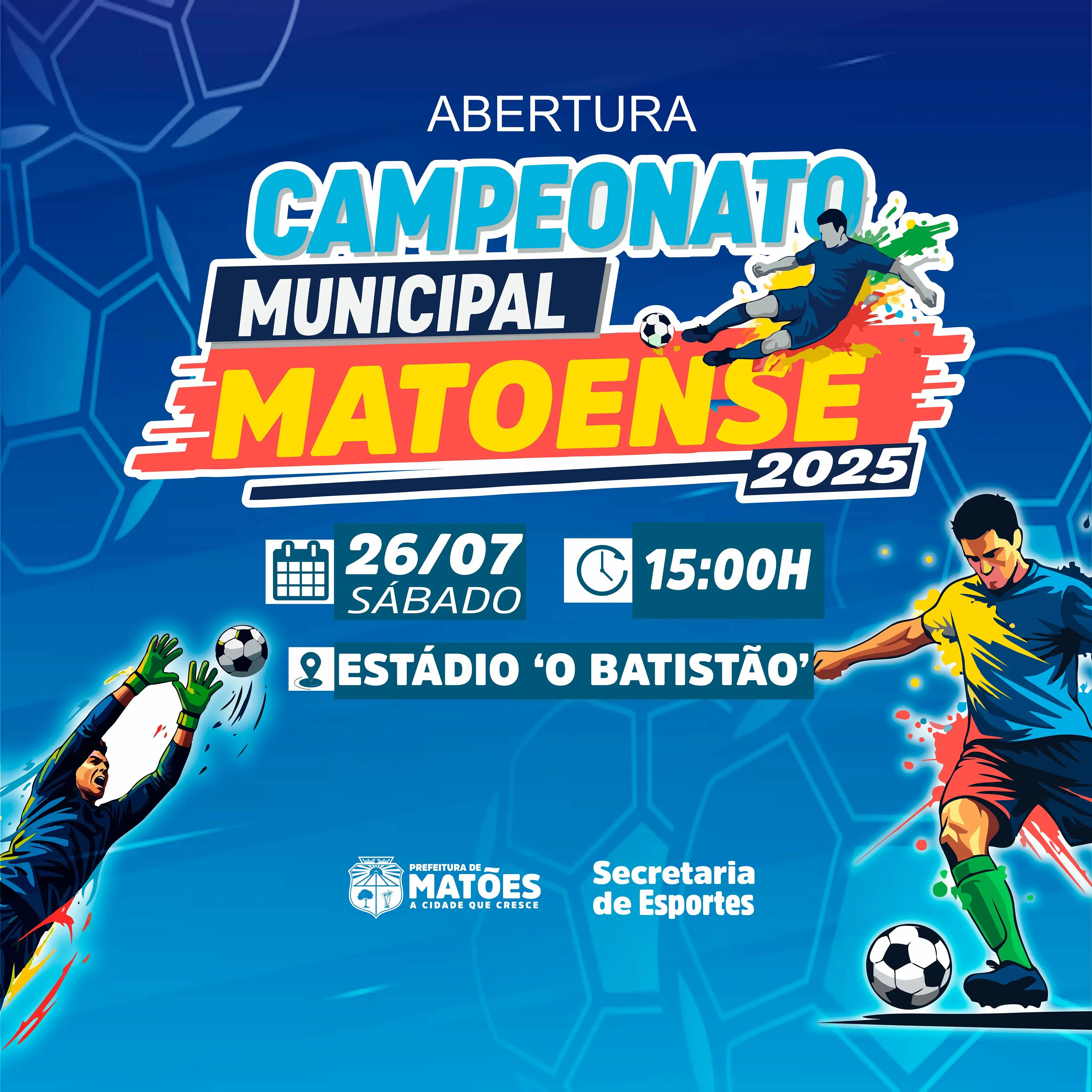 Campeonato Municipal de Matões 2025 começa neste sábado no Estádio O Batistão