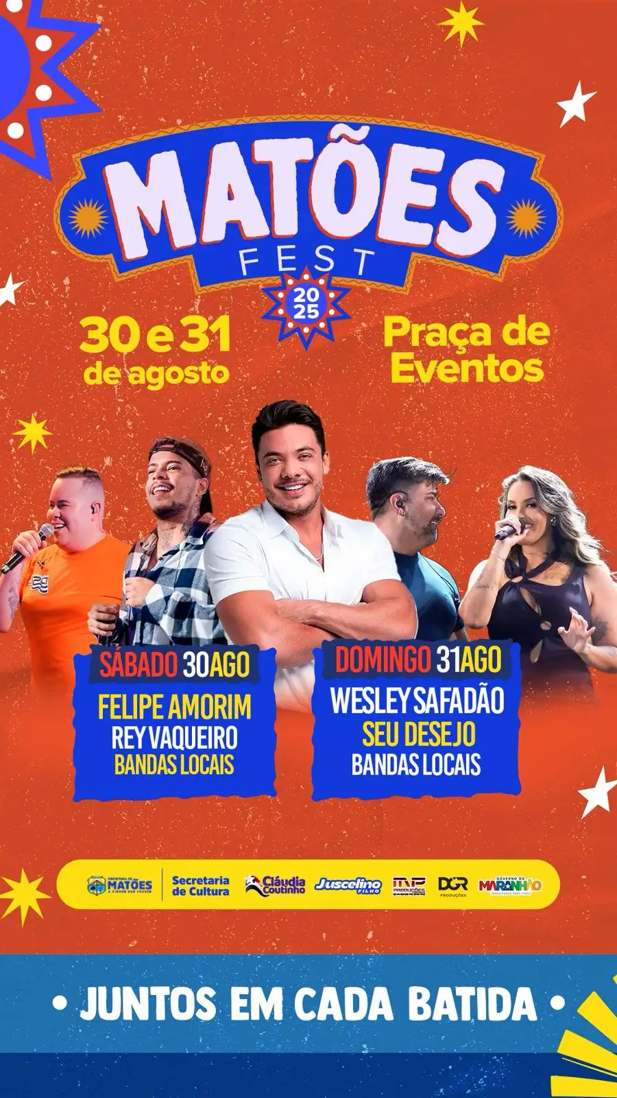 Prefeitura divulga programação oficial do Matões Fest 2025