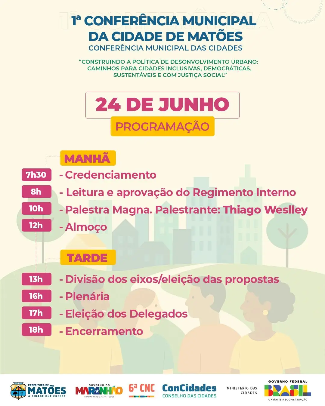 Foto 1 – Matões realizará sua 1ª Conferência Municipal da Cidade com foco no desenvolvimento urbano e justiça social
